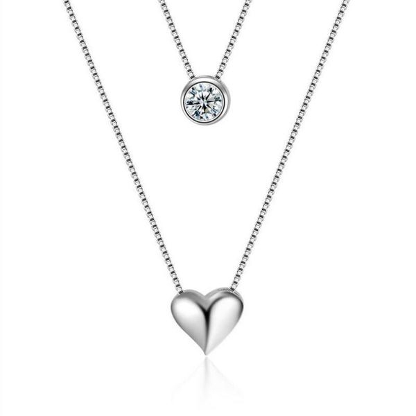 heart double necklace 925 silver color heart design shiny zircon pendant necklaces for women shiny zircon design necklaces
heart double necklace 925 silver color heart design shiny zircon pendant necklaces for women shiny zircon design necklaces