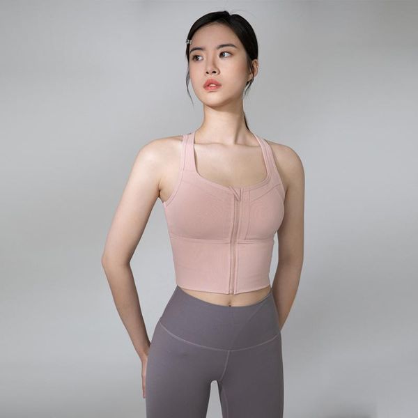 new style mid-length hollow out beauty back sports underwear zip fitness yoga vest fitness bra, White;black
new style mid-length hollow out beauty back sports underwear zip fitness yoga vest fitness bra, White;black