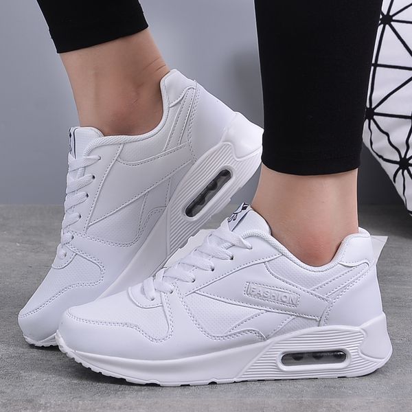 women running shoes pu leather fashion sneakers air cushion sports shoes white pink walking jogging female trainers
women running shoes pu leather fashion sneakers air cushion sports shoes white pink walking jogging female trainers