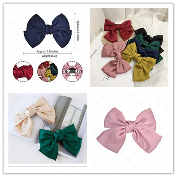 ins cute girls big bowknot hair-clips women kids hairpin solid color pinch cock barrettes fashion headress headwear hair accessories e4703, Slivery;white
ins cute girls big bowknot hair-clips women kids hairpin solid color pinch cock barrettes fashion headress headwear hair accessories e4703, Slivery;white
