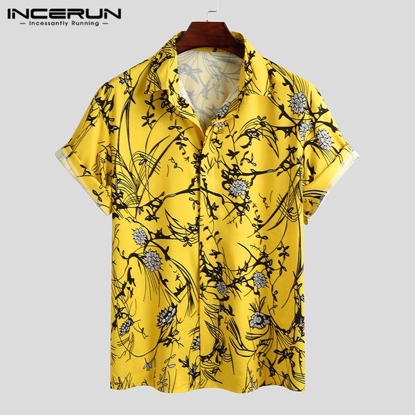 2020 fashion men short sleeve lapel shirts casual loose floral blouse summer harajuku camisa man printed shirt korean clothes, White;black
2020 fashion men short sleeve lapel shirts casual loose floral blouse summer harajuku camisa man printed shirt korean clothes, White;black