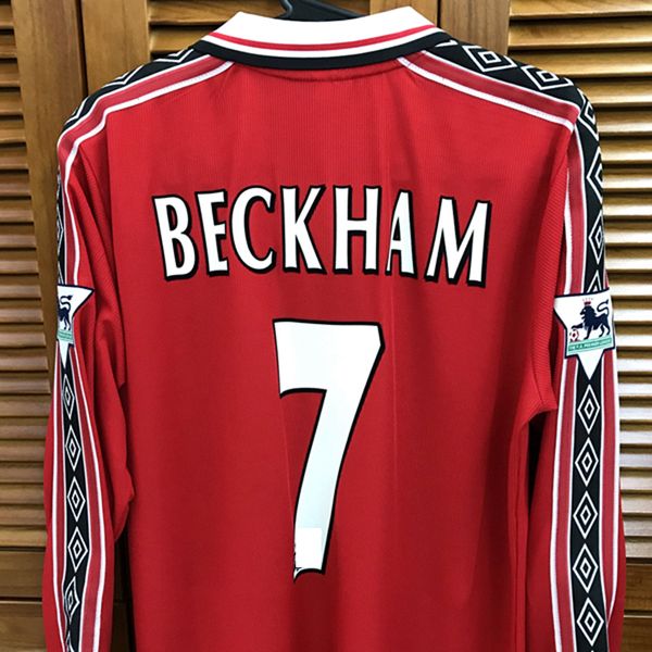 mu 99/00 vintage classic home shirt jersey long sleeves beckham solskjaer scholes keane football custom name patches sponsor, Black
mu 99/00 vintage classic home shirt jersey long sleeves beckham solskjaer scholes keane football custom name patches sponsor, Black