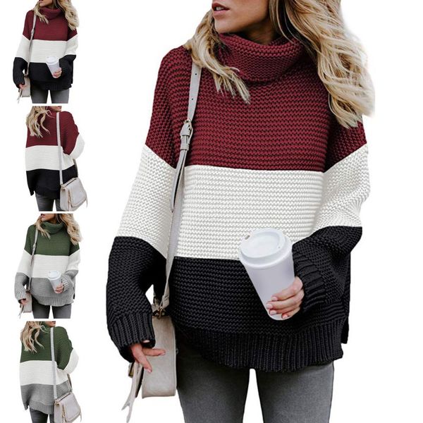 warm knitted sweater casual pullovers autumn and winter fitness female high collar long sleeves sweater ladies, White;black
warm knitted sweater casual pullovers autumn and winter fitness female high collar long sleeves sweater ladies, White;black