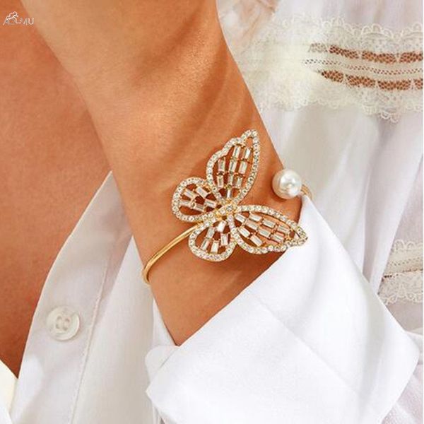 aomu fashion hollow rhinestones bow open bangle for women imitation pearl bead bracelet bangle metal geometric jewelry, White
aomu fashion hollow rhinestones bow open bangle for women imitation pearl bead bracelet bangle metal geometric jewelry, White