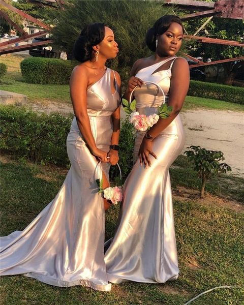 elegant one shoulder mermaid bridesmaid dresses african wedding guest gown formal prom evening miad of hinor dresses, White;pink
elegant one shoulder mermaid bridesmaid dresses african wedding guest gown formal prom evening miad of hinor dresses, White;pink