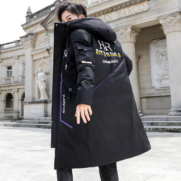 wholesale 2019 new autumn and winter men's medium-length cotton clothing tide brand thick coat hood, Black
wholesale 2019 new autumn and winter men's medium-length cotton clothing tide brand thick coat hood, Black