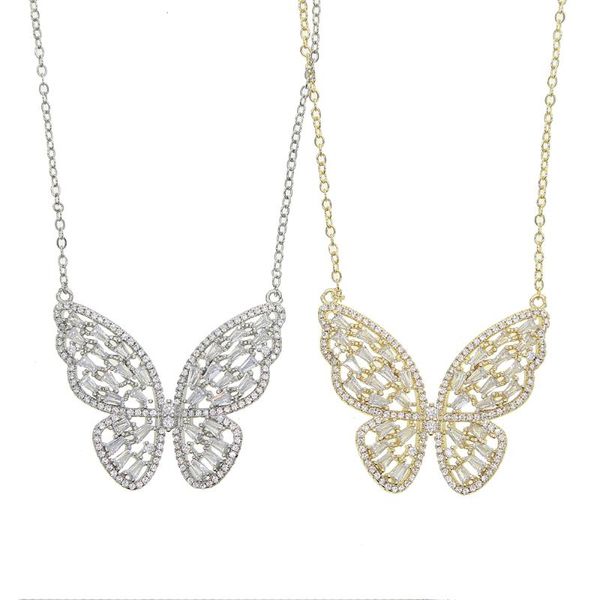 butterfly micro paved cubic zircon pendant necklaces clear white butterfly charm brilliant chokers necklaces for women jewelry, Golden;silver
butterfly micro paved cubic zircon pendant necklaces clear white butterfly charm brilliant chokers necklaces for women jewelry, Golden;silver