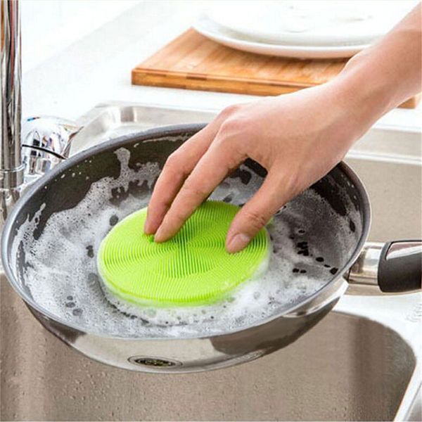 new cleaning brushes pads soft silicone dish bowl pot pan magic sponges scouring cooking cleaning tool kitchen accessories
new cleaning brushes pads soft silicone dish bowl pot pan magic sponges scouring cooking cleaning tool kitchen accessories