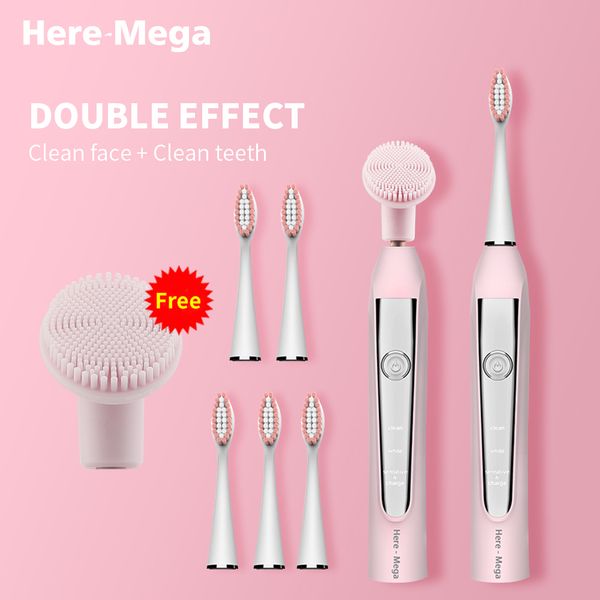 here-mega electric sonic toothbrush usb rechargeable electronic automatic cleansing brush head ultrasonic whitening teeth adult
here-mega electric sonic toothbrush usb rechargeable electronic automatic cleansing brush head ultrasonic whitening teeth adult