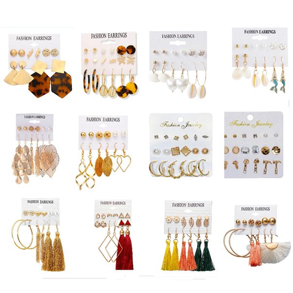 us warehouse tassel shell dangle earrings set 80 pair/set vacation style stud hoop earrings for women fashion jewelry, Golden
us warehouse tassel shell dangle earrings set 80 pair/set vacation style stud hoop earrings for women fashion jewelry, Golden
