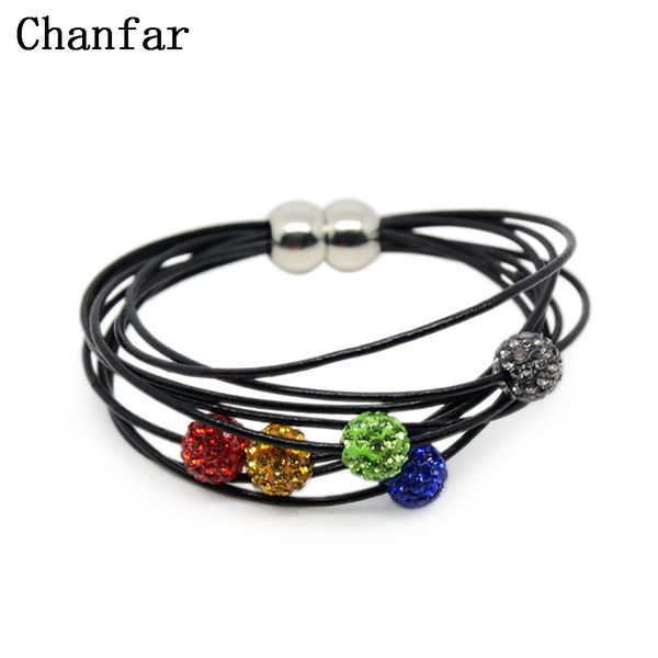 chanfar 10mm crystal ball and real leather cowhide wrap bracelet for women jewelry, Golden;silver
chanfar 10mm crystal ball and real leather cowhide wrap bracelet for women jewelry, Golden;silver
