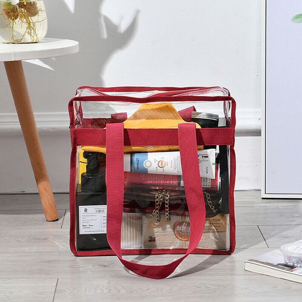 new women waterproof travel big pvc transparent makeup bag clear pvc tote shoulder bag large swimming storager
new women waterproof travel big pvc transparent makeup bag clear pvc tote shoulder bag large swimming storager