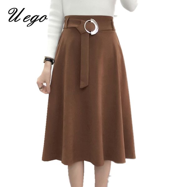 uego 2019 spring fashion midi skirt high waist elastic women casual skirt hepburn style vintage ladies pleated send sashes, Black
uego 2019 spring fashion midi skirt high waist elastic women casual skirt hepburn style vintage ladies pleated send sashes, Black