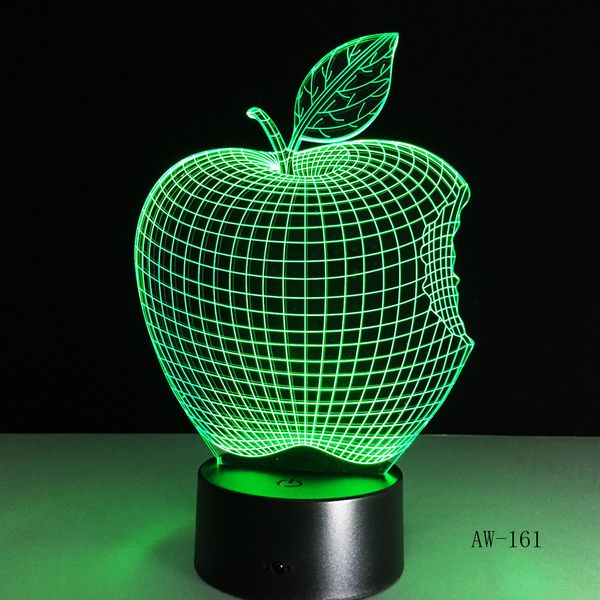 3d apple shape led 7 color change flash light table bedside office light night lamp novelty child kid holiday gift aw-161
3d apple shape led 7 color change flash light table bedside office light night lamp novelty child kid holiday gift aw-161