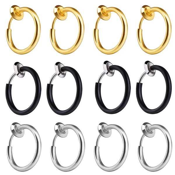stealth fake piercing earrings punk style helix piercing cuff spring clip helix ring hoop cartilage earrings men women jewelry, Golden;silver
stealth fake piercing earrings punk style helix piercing cuff spring clip helix ring hoop cartilage earrings men women jewelry, Golden;silver