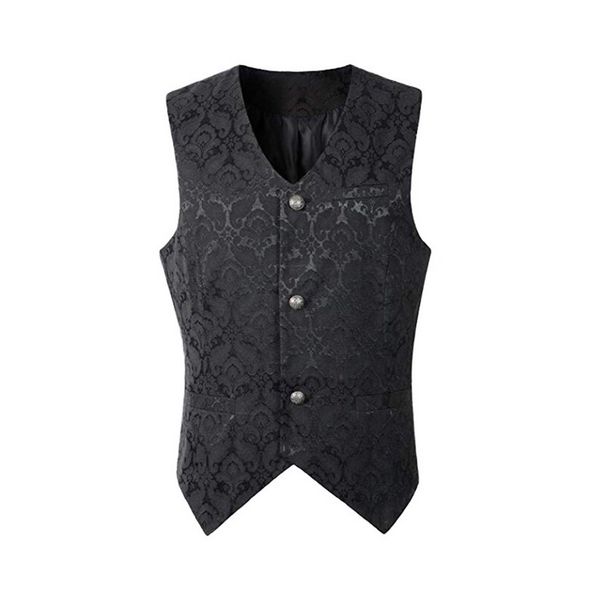 adisputent fashion men single breasted lapel collar waistcoat business print vest gothic steampunk split blazer dress suit short, Black;white
adisputent fashion men single breasted lapel collar waistcoat business print vest gothic steampunk split blazer dress suit short, Black;white