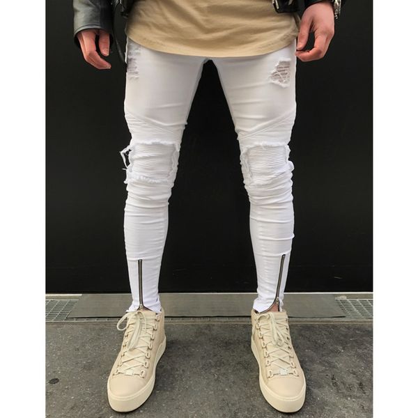 sifan brand fashion men clothes hip hop sweatpants skinny motorcycle denim pants zipper designer black jeans mens casual men jeans trousers, Blue
sifan brand fashion men clothes hip hop sweatpants skinny motorcycle denim pants zipper designer black jeans mens casual men jeans trousers, Blue