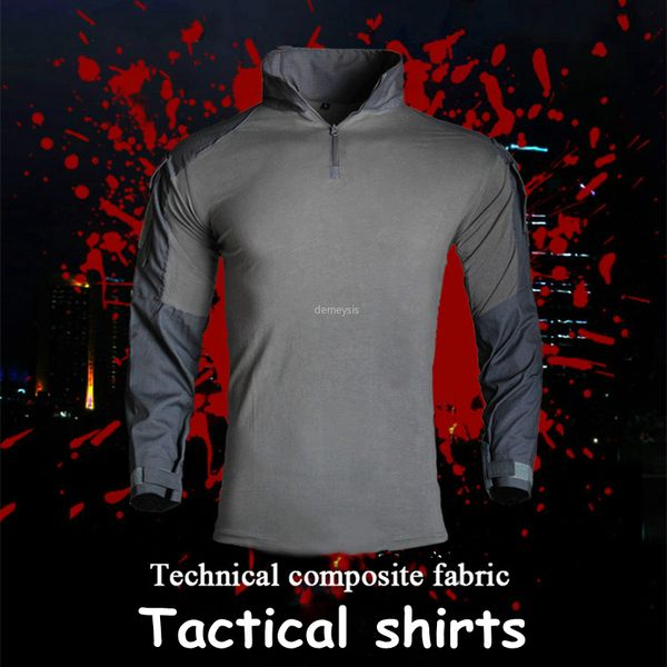 army camouflage shirts with elbow pads comfortable outdoor hunting hiking shirts tactical paintball long sleeve, Gray;blue
army camouflage shirts with elbow pads comfortable outdoor hunting hiking shirts tactical paintball long sleeve, Gray;blue