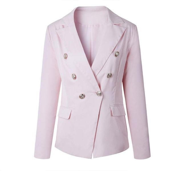 women work elegant deep v neck blazers buttons slim jackets coat suit, White;black
women work elegant deep v neck blazers buttons slim jackets coat suit, White;black