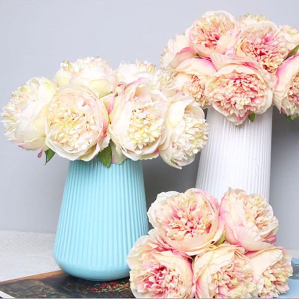 5 bunch of new simulation silk flower peony bouquet bride holding flowers wedding home store decoration flowers wholesale
5 bunch of new simulation silk flower peony bouquet bride holding flowers wedding home store decoration flowers wholesale