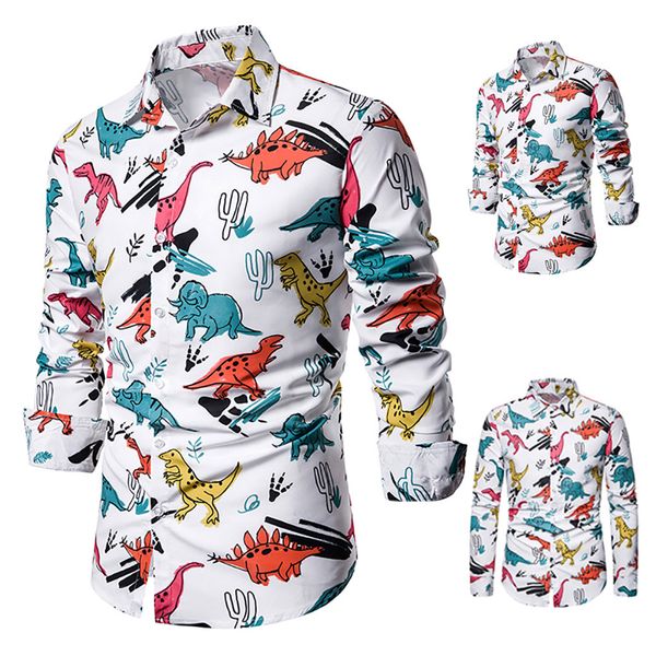 dihope casual cartoon dinosaur printed shirts men long sleeve turn-down collar harajuku shirt autumn camisas masculina, White;black
dihope casual cartoon dinosaur printed shirts men long sleeve turn-down collar harajuku shirt autumn camisas masculina, White;black