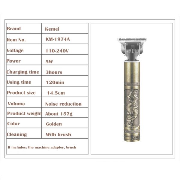 2020 kemei km-1974a professional hair clipper barber hair trimmer for men retro buddha cordless edge electric hair cutting machine tiojk
2020 kemei km-1974a professional hair clipper barber hair trimmer for men retro buddha cordless edge electric hair cutting machine tiojk
