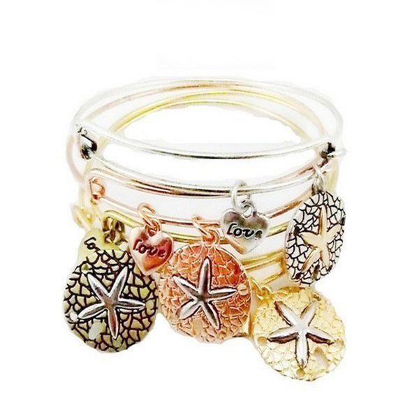 zinc alloy vintage four-color starfish love heart charm adjustable bangle bracelet women men jewelry designer bracelet holiday gift, Black
zinc alloy vintage four-color starfish love heart charm adjustable bangle bracelet women men jewelry designer bracelet holiday gift, Black