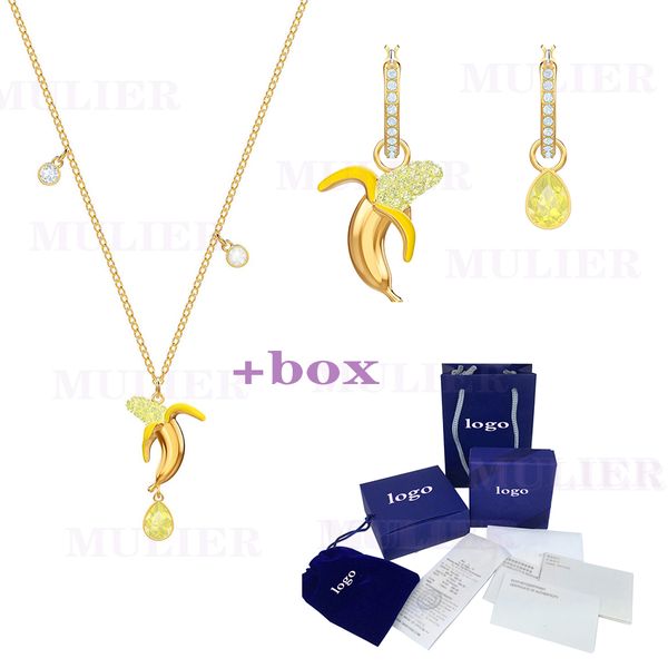mulier 2019 no regrets banana pendant charming glowing banana pattern women's clavicle chain necklace luxury fashion accessories, Silver
mulier 2019 no regrets banana pendant charming glowing banana pattern women's clavicle chain necklace luxury fashion accessories, Silver