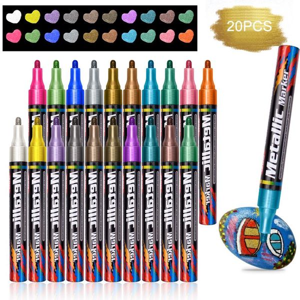 metalic marker pens waterproof permanent diy non-toxic marker pens 20 colors graffiti stationery color pen back to school
metalic marker pens waterproof permanent diy non-toxic marker pens 20 colors graffiti stationery color pen back to school