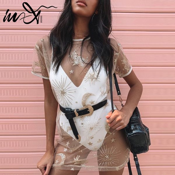 in-x mesh cover up beach new bathing suit cover ups see through bikini 2019 beach dress summer wear women tunics plus size, Blue;gray
in-x mesh cover up beach new bathing suit cover ups see through bikini 2019 beach dress summer wear women tunics plus size, Blue;gray