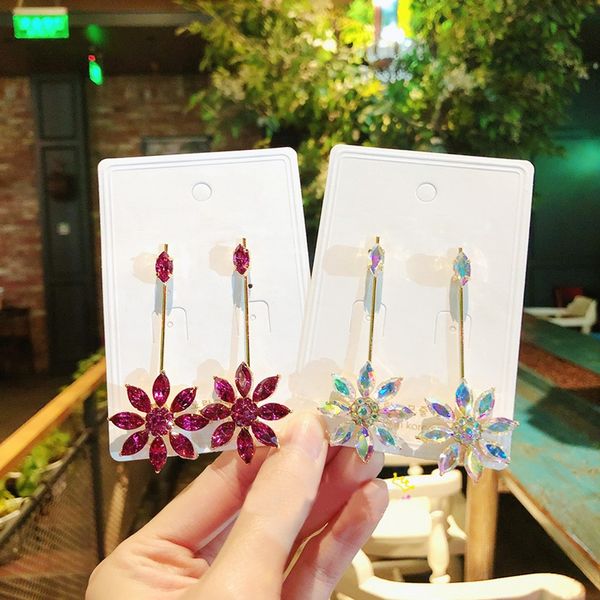 mengjiqiao new elegant crystal flower leaf drop earrings for women fashion jewelry long pendientes accessories party gifts, Silver
mengjiqiao new elegant crystal flower leaf drop earrings for women fashion jewelry long pendientes accessories party gifts, Silver