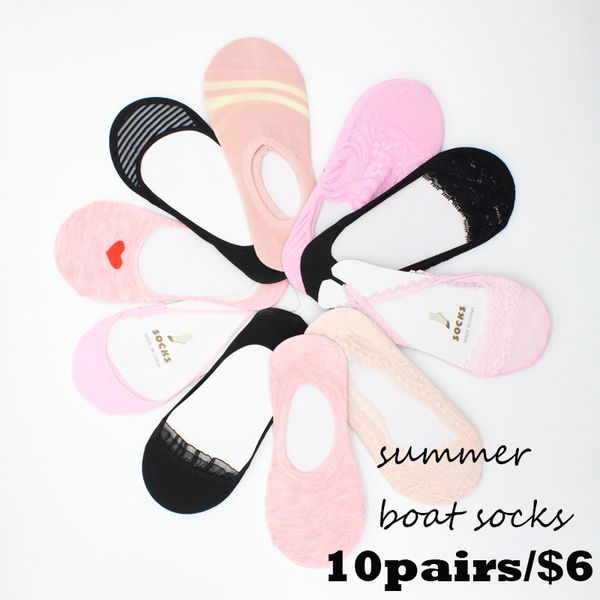 sp&city 10pairs summer lace thin short invisible sock slippers women cotton boat socks transparent hollow out high heel socks, Black;white
sp&city 10pairs summer lace thin short invisible sock slippers women cotton boat socks transparent hollow out high heel socks, Black;white