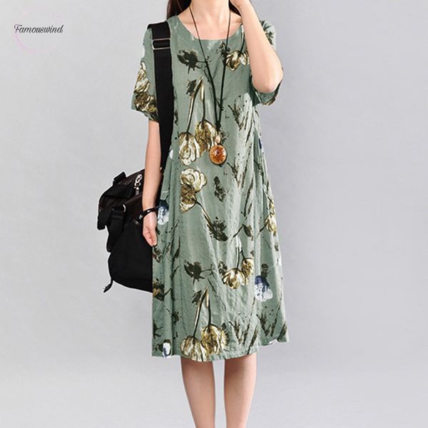 2019 vintage summer dress short sleeve loose women elegant floral casual midi dresses casual party print dresses beach sundress vestidos, Black;gray
2019 vintage summer dress short sleeve loose women elegant floral casual midi dresses casual party print dresses beach sundress vestidos, Black;gray