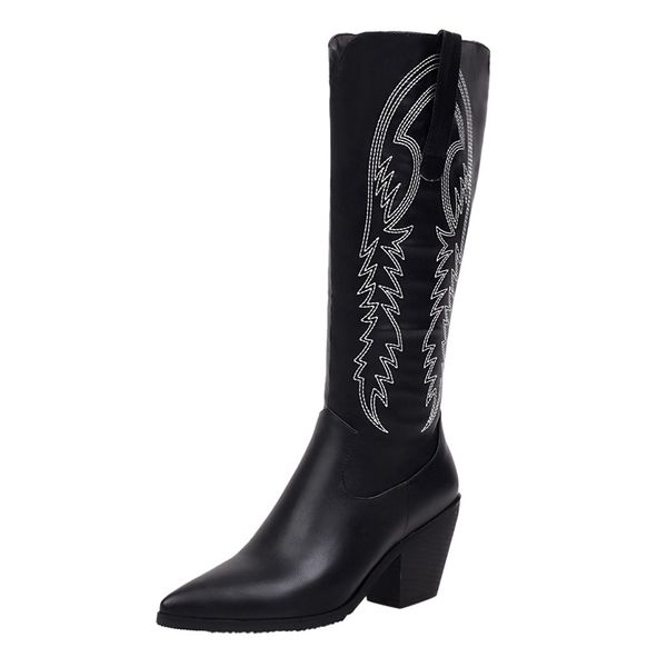 botas mujer invierno 2019 embroidered boots women western rodeo cowboy vintage casual pu leather square heel ladies shoes, Black
botas mujer invierno 2019 embroidered boots women western rodeo cowboy vintage casual pu leather square heel ladies shoes, Black