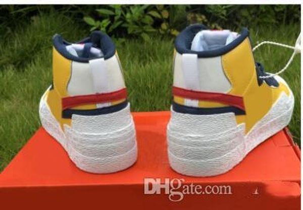 drop ship genuine sacai x mid blazer yellow varsity red corn white blue men's basketball shoes sneakers, Black
drop ship genuine sacai x mid blazer yellow varsity red corn white blue men's basketball shoes sneakers, Black