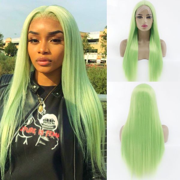 light green straight hair wig glueless lace front wigs with natural hairline heat resistant synthetic wig for black women daily cosplay wig
light green straight hair wig glueless lace front wigs with natural hairline heat resistant synthetic wig for black women daily cosplay wig