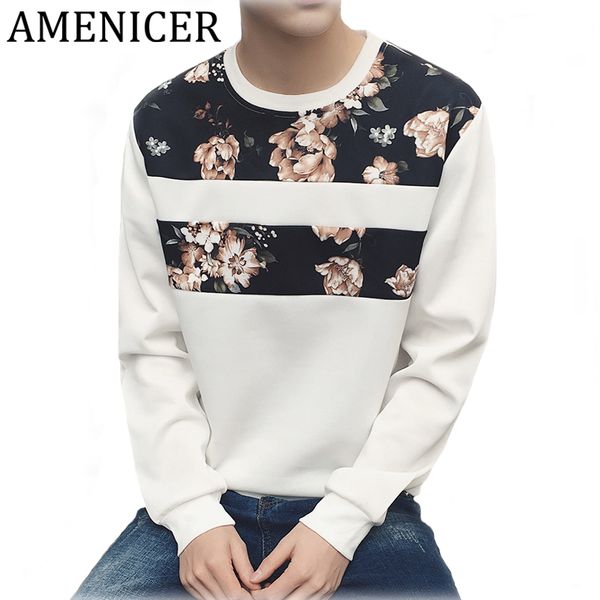 2017 hoodies long sleeve men casual tracksuits stitching pattern flower print hoody social man sweatshirts coat brand-clothing, Black
2017 hoodies long sleeve men casual tracksuits stitching pattern flower print hoody social man sweatshirts coat brand-clothing, Black