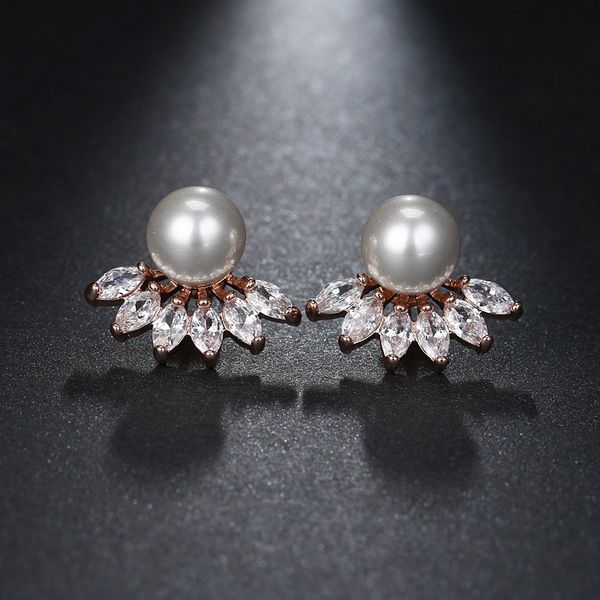 pearl earrings for women girls silver color zirconia stud earrings women's fashion jewelry valentines gifts for women, Golden;silver
pearl earrings for women girls silver color zirconia stud earrings women's fashion jewelry valentines gifts for women, Golden;silver