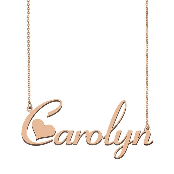 carolyn name necklace pendant for women girls birthday gift custom nameplate kids friends jewelry 18k gold plated stainless steel, Silver
carolyn name necklace pendant for women girls birthday gift custom nameplate kids friends jewelry 18k gold plated stainless steel, Silver