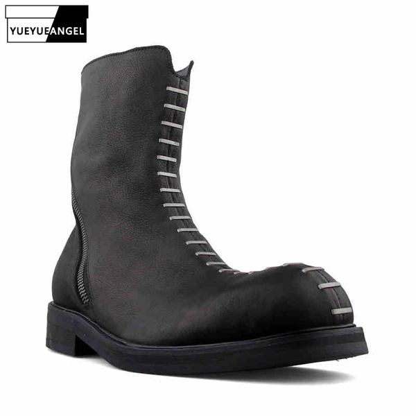 punk style black boots men rivet vintage zipper high-shoes luxury designer street winter platform boots zapatos de hombre
punk style black boots men rivet vintage zipper high-shoes luxury designer street winter platform boots zapatos de hombre