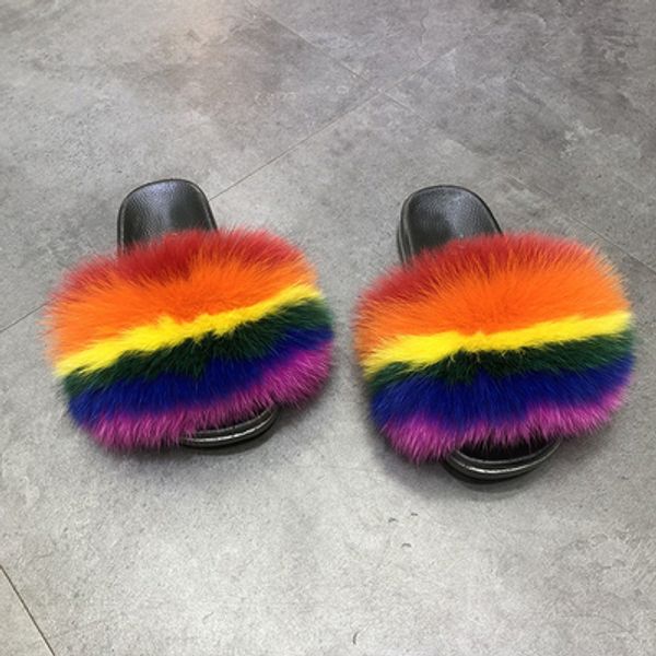 fur slides vendor wholesale furry fox fur slides rainbow color fox fur slides, Black
fur slides vendor wholesale furry fox fur slides rainbow color fox fur slides, Black