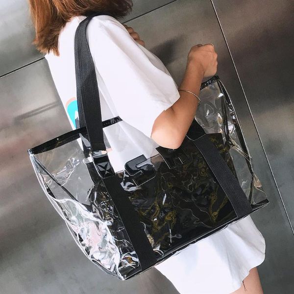 2020 new women clear transparent shoulder bag fashion abs solid zipper phone holder bags sac a main femme #t2g
2020 new women clear transparent shoulder bag fashion abs solid zipper phone holder bags sac a main femme #t2g