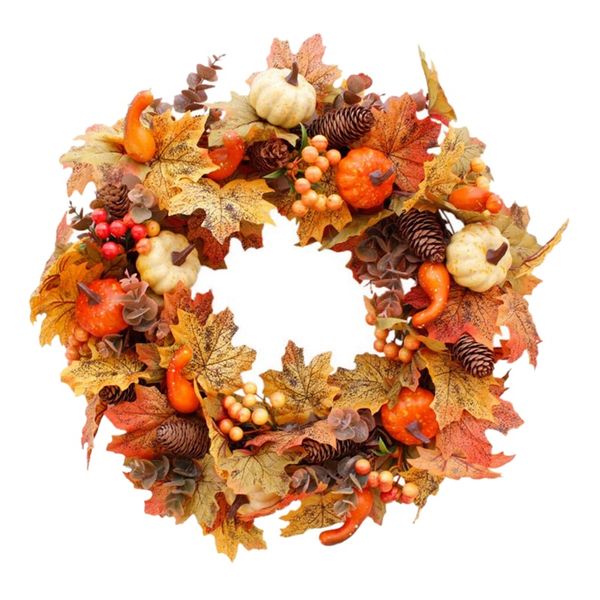 autumn theme door wreath artificial pumpkin berries pine cone maple manmade garland cloth rattan material home decoration suppli
autumn theme door wreath artificial pumpkin berries pine cone maple manmade garland cloth rattan material home decoration suppli