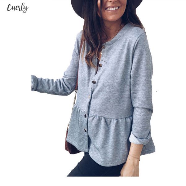 single breasted women ruffles shirts autumn summer ladies long sleeve solid cardigans blouse casual loose pullover clothing, White
single breasted women ruffles shirts autumn summer ladies long sleeve solid cardigans blouse casual loose pullover clothing, White