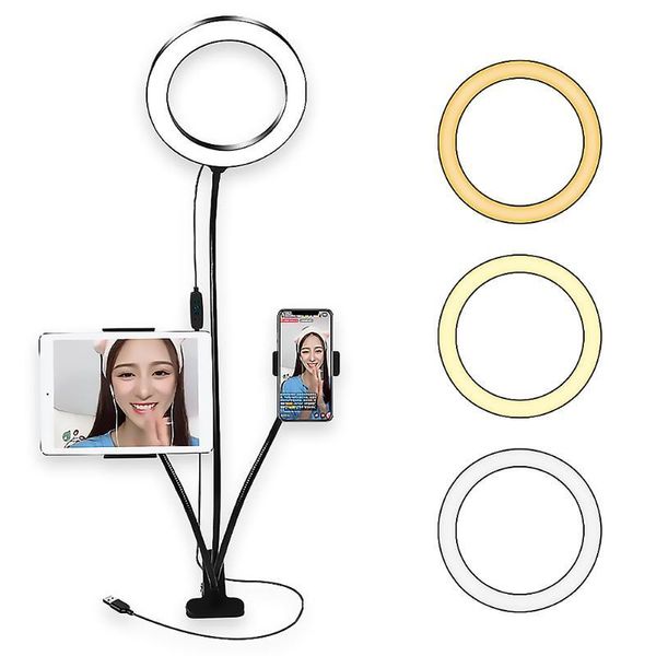 multi-function led selfie ring light 20cm dimmable p studio light with phone holder tripod live broadcast props
multi-function led selfie ring light 20cm dimmable p studio light with phone holder tripod live broadcast props