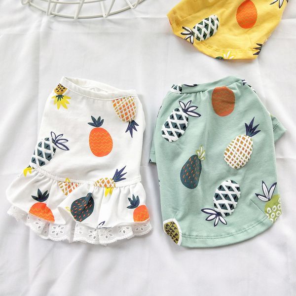 dog skirt pineapple couple clothes pet clothes small dog cat teddy thin t-shirt summer clothes
dog skirt pineapple couple clothes pet clothes small dog cat teddy thin t-shirt summer clothes