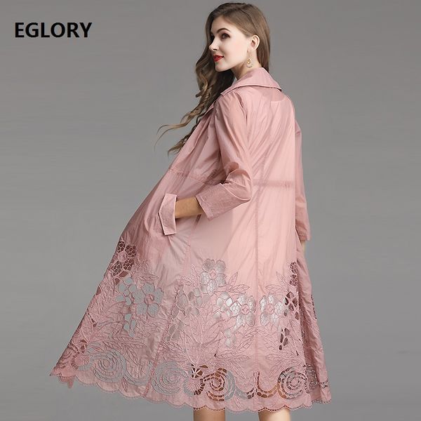 women's trench coats 2021 spring summer fashion long women hollow out embroidery single breasted coat overcoats female outwear, Tan;black
women's trench coats 2021 spring summer fashion long women hollow out embroidery single breasted coat overcoats female outwear, Tan;black