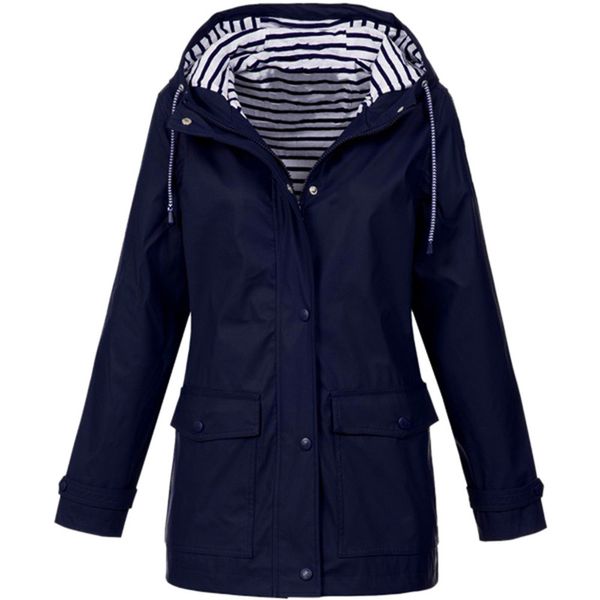 women's coat solid rain outdoor feminino impermeavel plus size loose long sleeve zipper jaqueta feminina inverno 11#45, Black;brown
women's coat solid rain outdoor feminino impermeavel plus size loose long sleeve zipper jaqueta feminina inverno 11#45, Black;brown