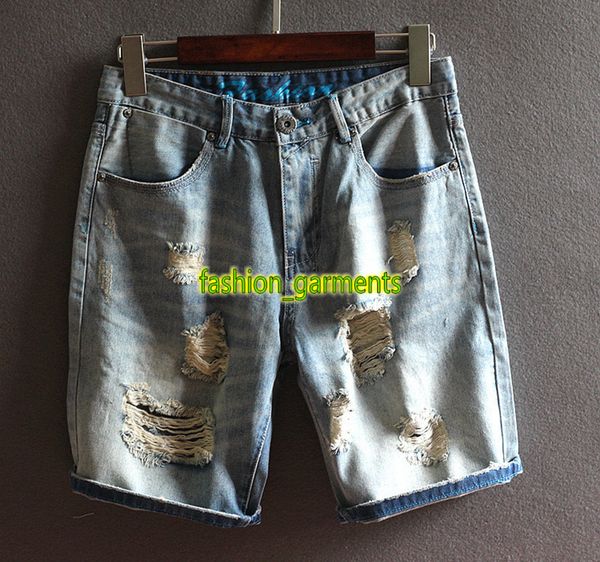 2019 new mens shorts jeans mens hole shorts mens summer light blue knee length pants stylist fashion shorts
2019 new mens shorts jeans mens hole shorts mens summer light blue knee length pants stylist fashion shorts
