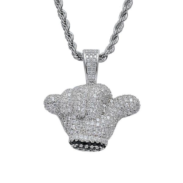 fashion- fashion luxury designer 18k gold diamond mens iced out victory hand necklace bling cubic zirconia rapper jewelry gift for women men, Silver
fashion- fashion luxury designer 18k gold diamond mens iced out victory hand necklace bling cubic zirconia rapper jewelry gift for women men, Silver